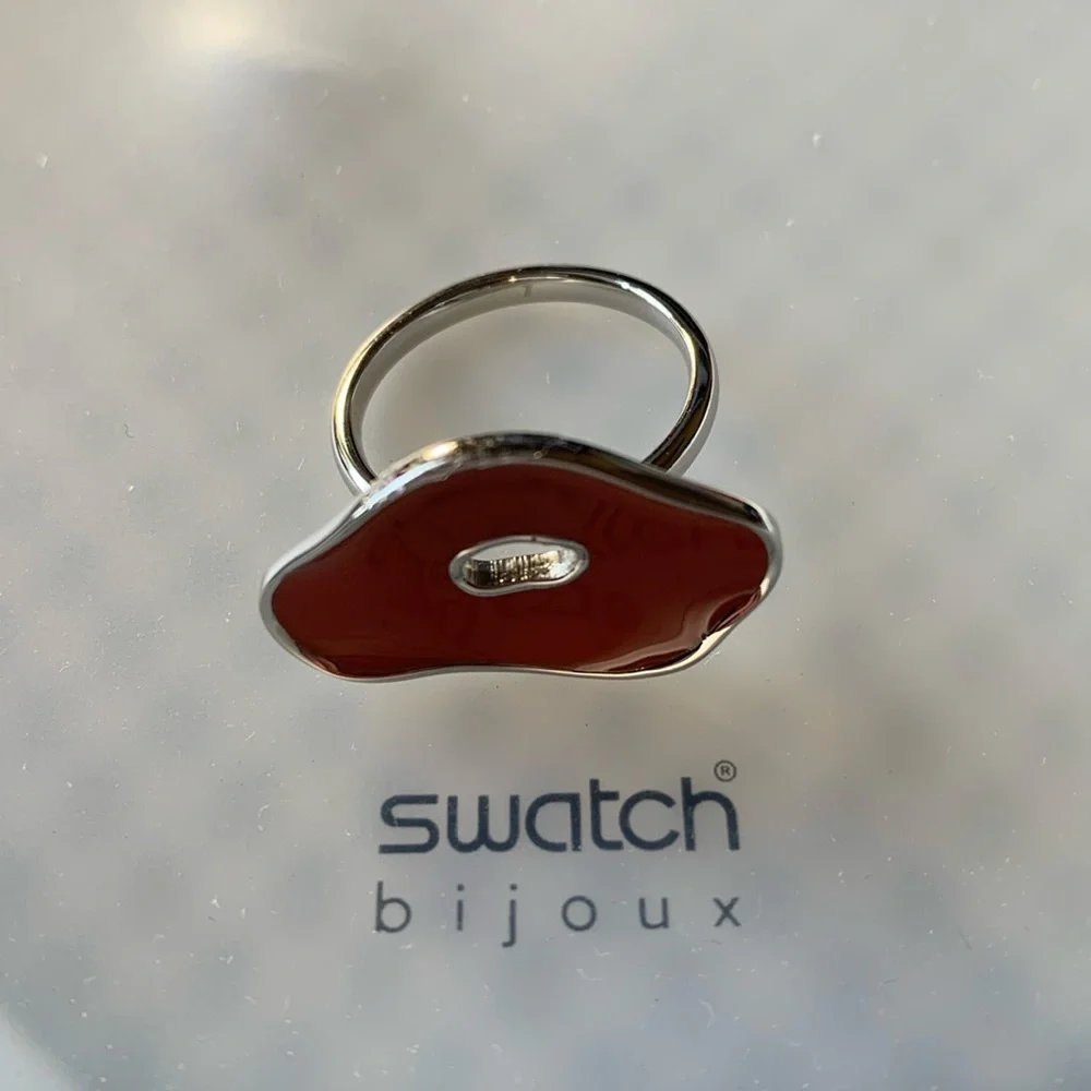 Swatch Bijoux ring - Red Pinussina - size 7 - Picture 1 of 6